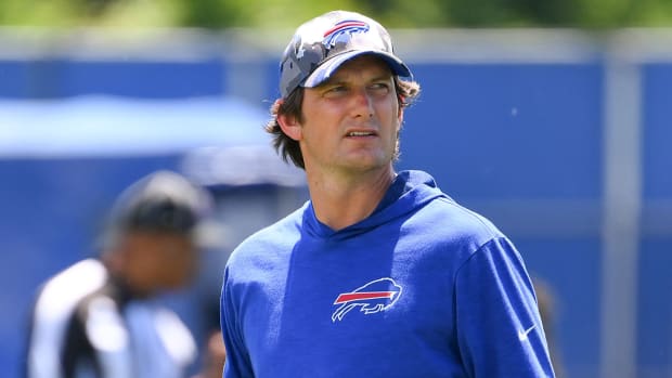 Bills offensive coordinator Ken Dorsey at the team’s minicamp.